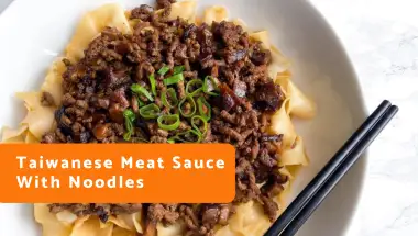 Taiwanese Meat Sauce With Noodles Recipe