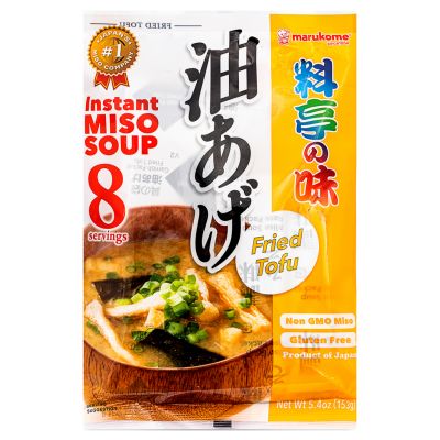 Marukome Instant Miso Soup (Fried Tofu & Wakame Seaweed) 油あげ