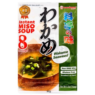 Marukome Instant Miso Soup (Wakame Seaweed) わかめ