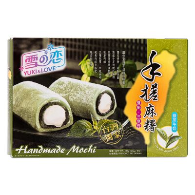 Yuki & Love Handmade Mochi Milk with Green Tea Filling 雪の戀 手搓雙餡麻糬 (綠茶牛奶)