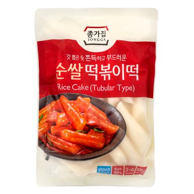 Jongga Rice Cake (Tubular Type) 순쌀 떡볶이떡