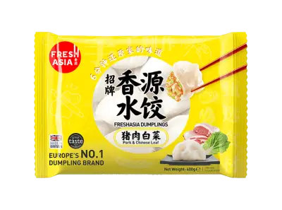 Freshasia Dumplings (Pork & Chinese Leaf) 香源 招牌水餃 (豬肉白菜)