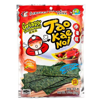 Tao Kae Noi Crispy Seaweed (Hot & Spicy Flavour) 小老板 脆紫菜 (辣香味)